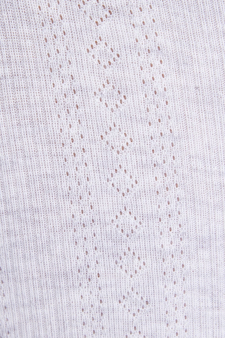 Tiny Pointelle Short Gray - Image 4