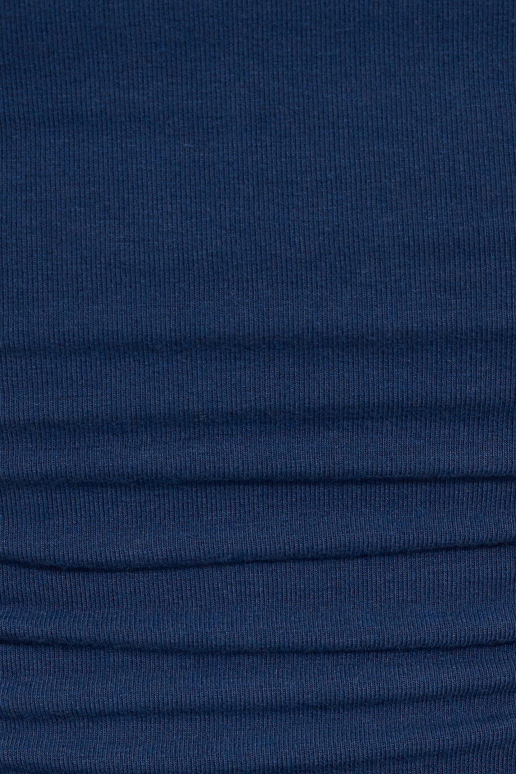 SuperSoft Ruched Back Top Navy - Image 4