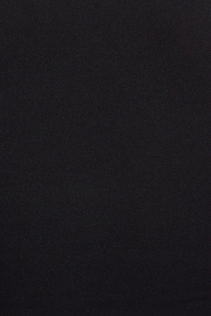 Sleek Short Sleeve Polo Top Black - Image 5