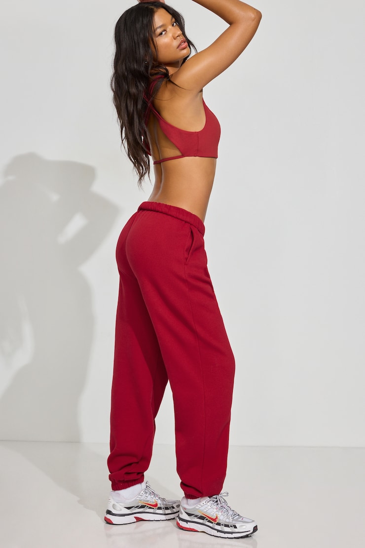 UltraFleece Boyfriend Sweatpants Red - Image 2