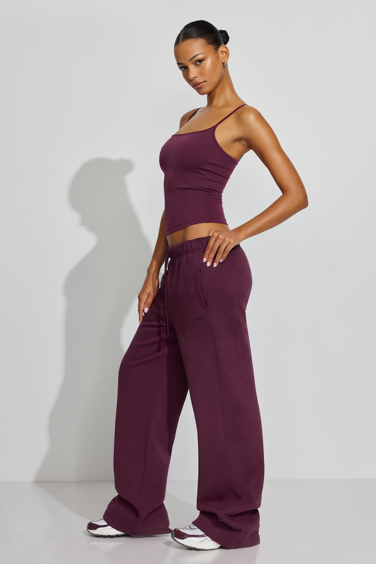 UltraFleece Straight Leg Sweatpants Burgundy - Image 2