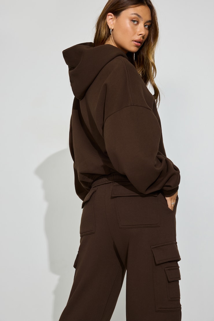UltraFleece Hoodie Brown - Image 4