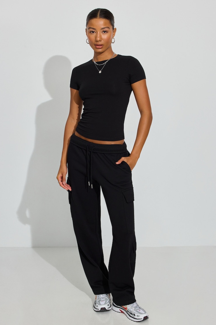 Estelle Longline Tee Black - Image 2