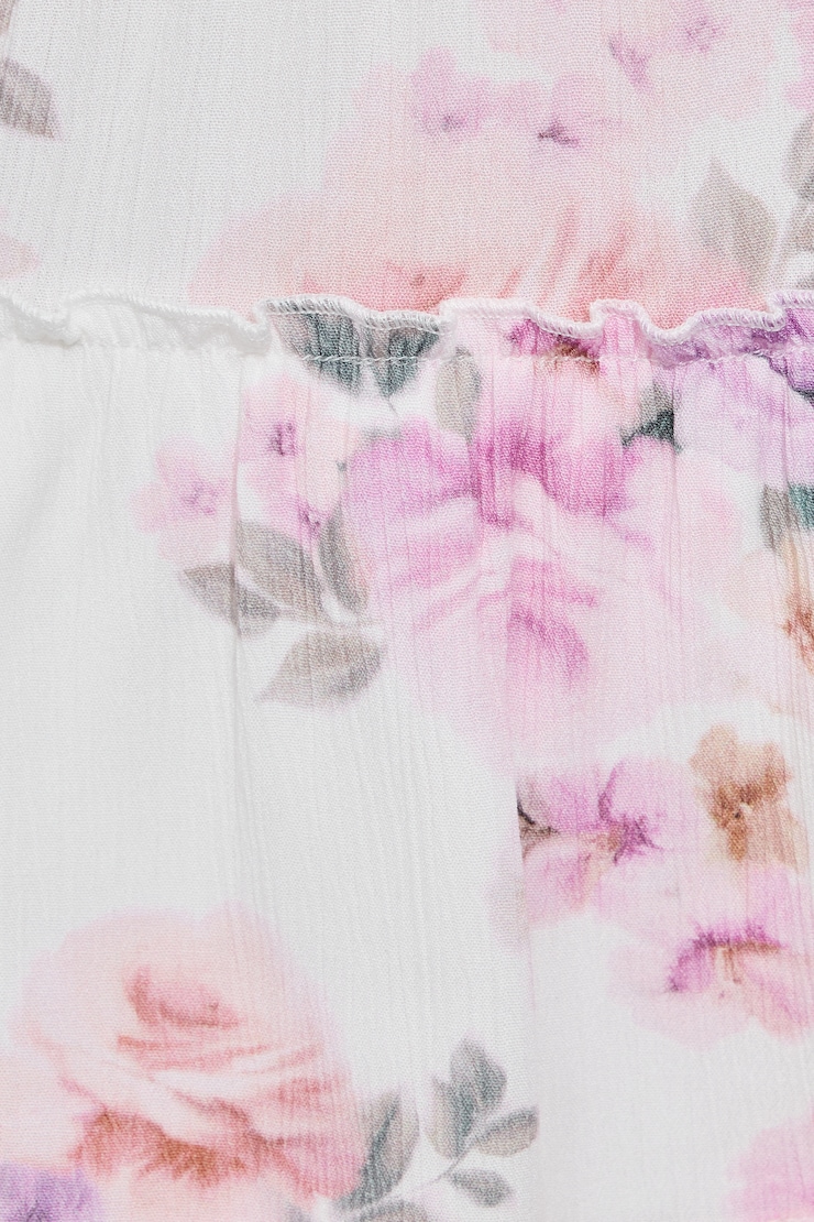 Tiered Mini Skirt Pink - Image 4