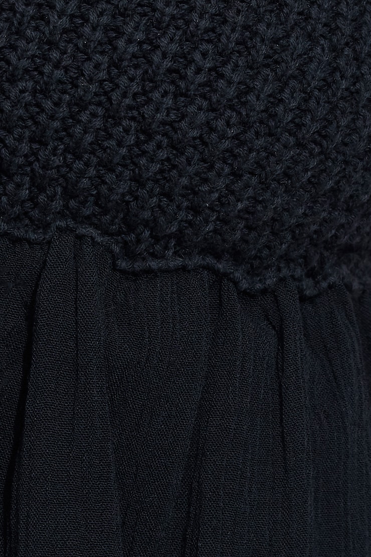 Mix Media Tank Top Navy - Image 4