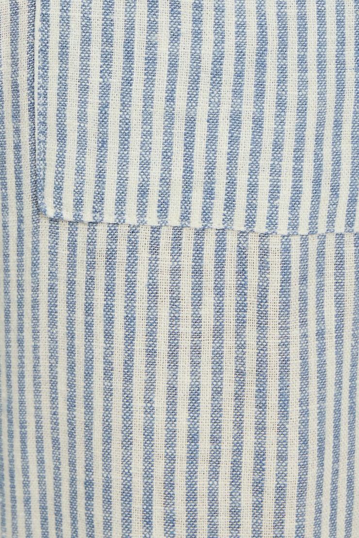 Millie Linen Pull-On Pants Blue - Image 5