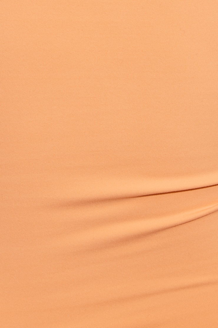 Sleek Crewneck T-Shirt Orange - Image 4