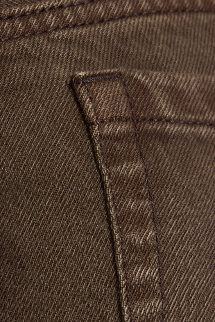 Low Rise Baggy Pants Brown - Image 4
