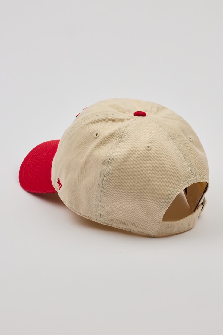 47 BRAND Two-Tone Clean Up Cap - NY Red - Image 4