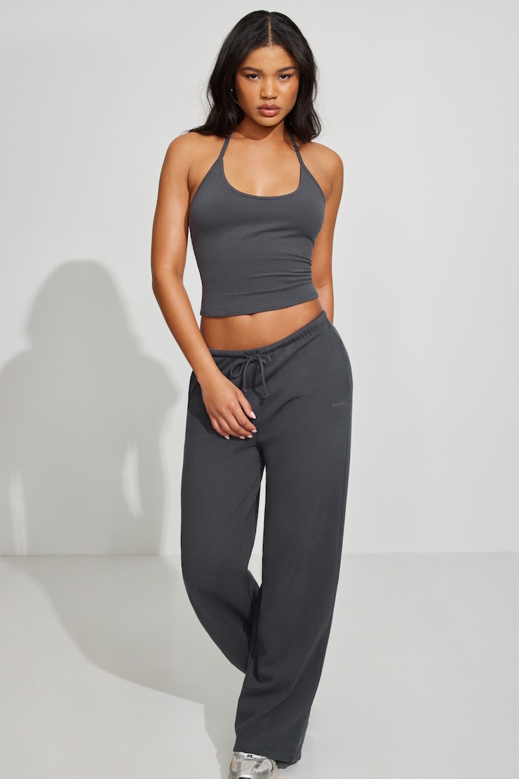 SoftTerry Wide Leg Sweatpants Gray - Image 2