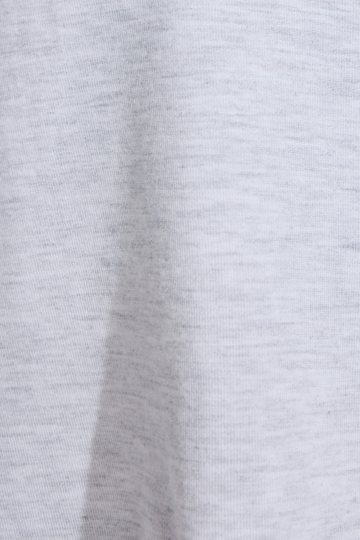 Smooth Oversized Long Sleeve Crop Top Gray - Image 5