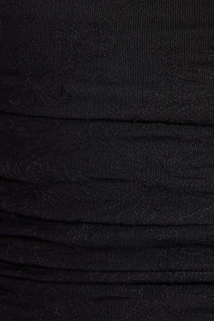 Rosalie Ruched Tube Top BLACK - Image 5