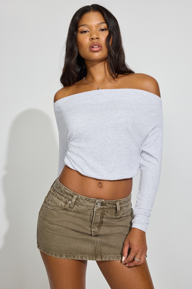 Twill Micro Skort Green - Image 2