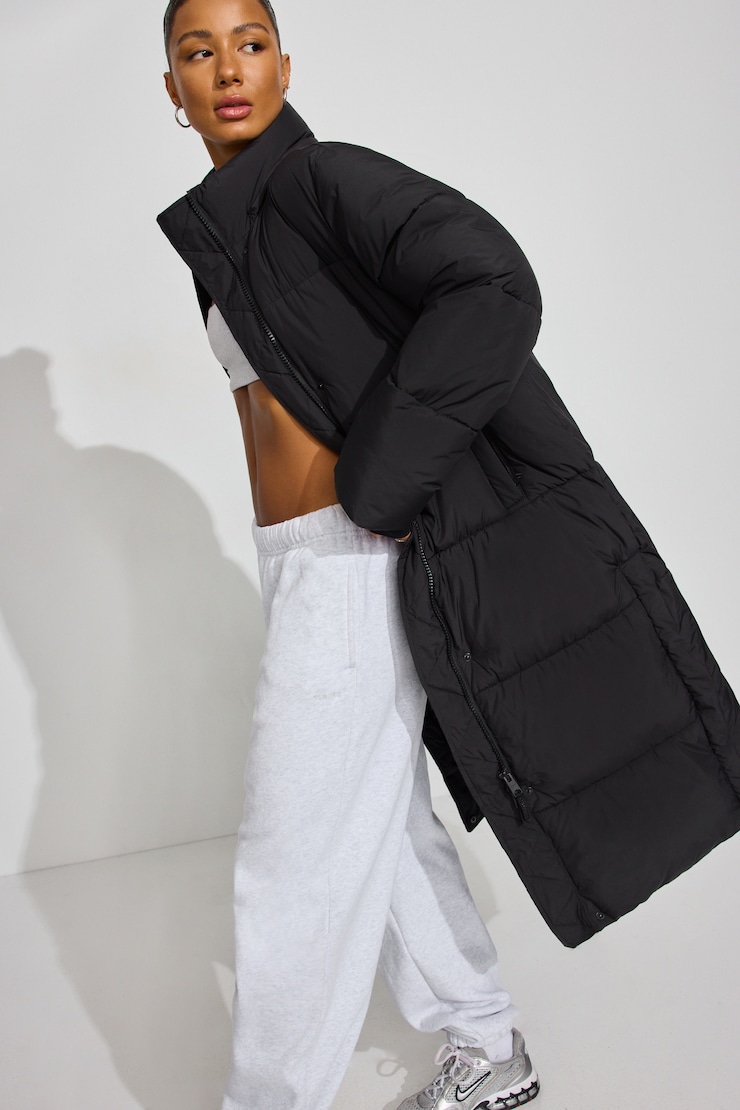 Maxi Puff Coat Black