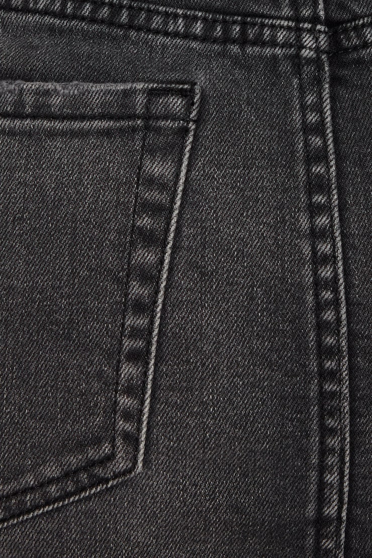 Denim Micro Skort Black - Image 6