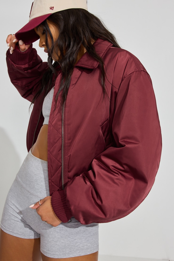 Bomber Jacket Burgundy