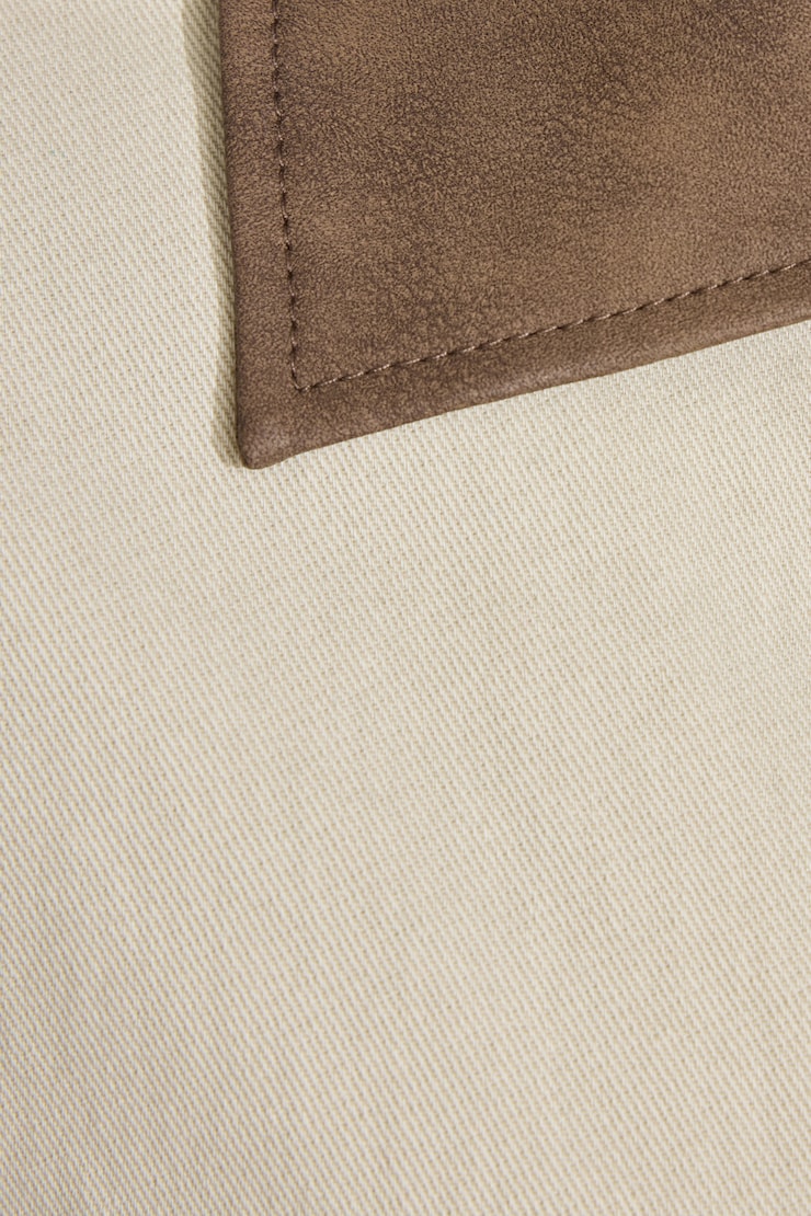 Twill Worker Jacket Beige - Image 6