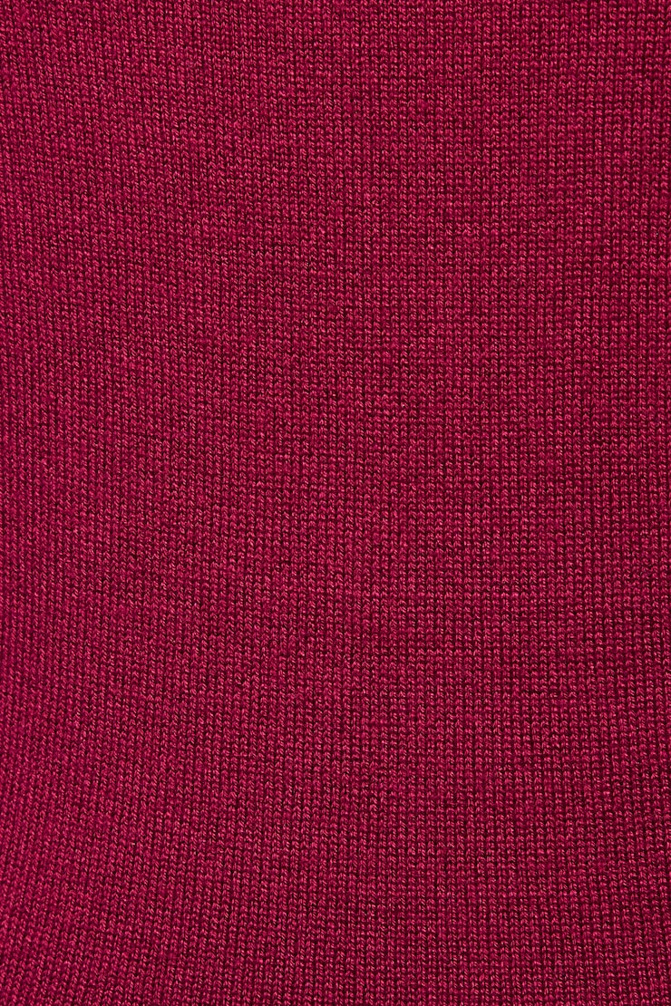 Open Cross Back Sweater Burgundy - Image 4