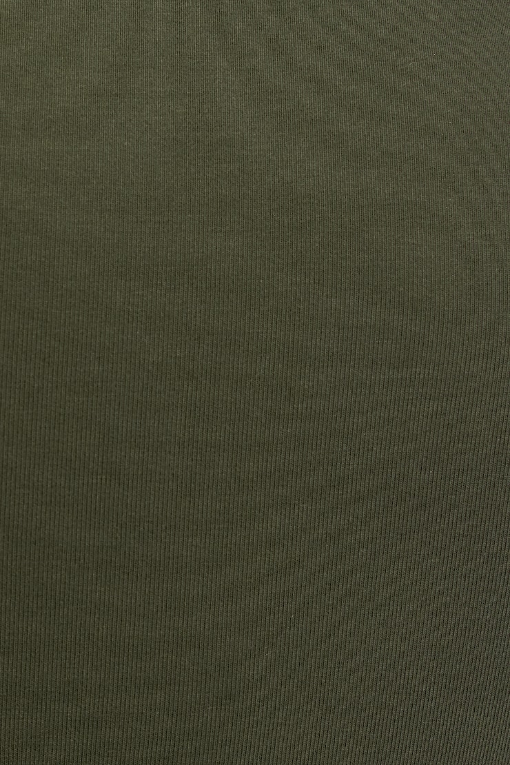 SuperSoft Crewneck Cropped T-Shirt Green - Image 4