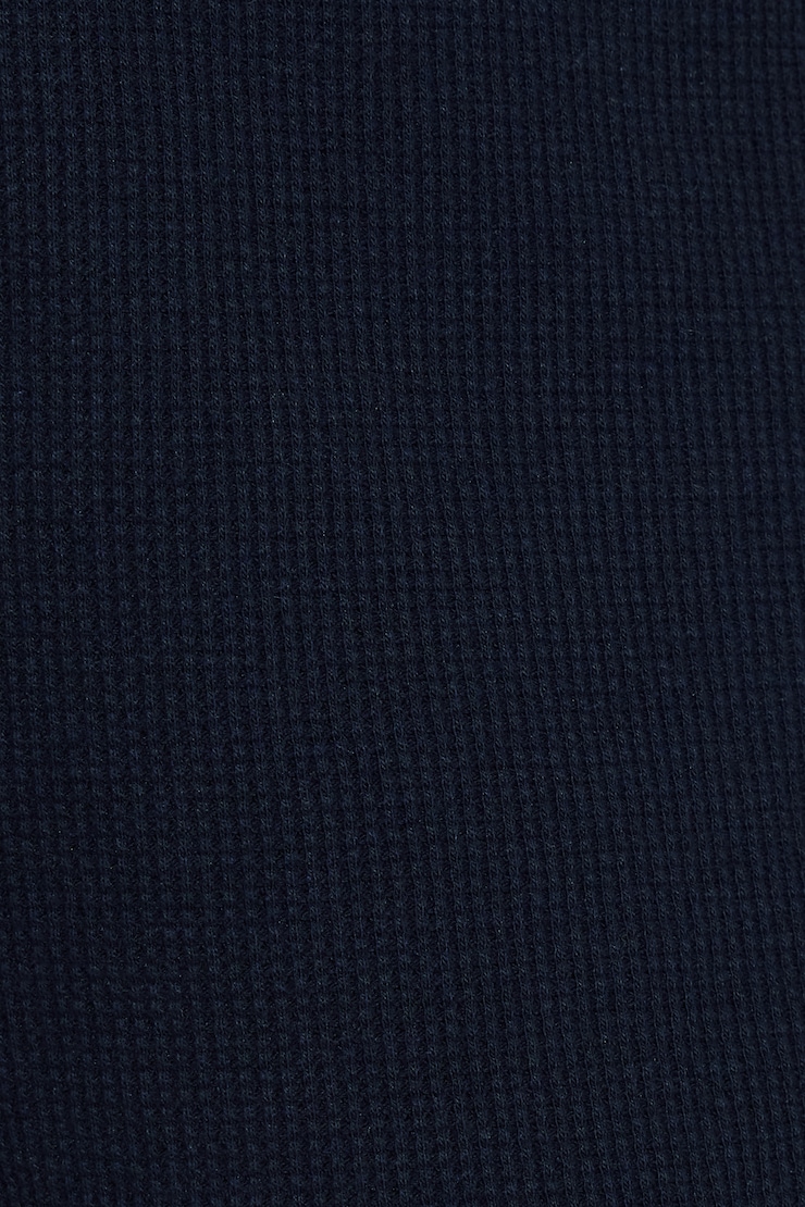 Waffle Picot Shorts Navy - Image 5