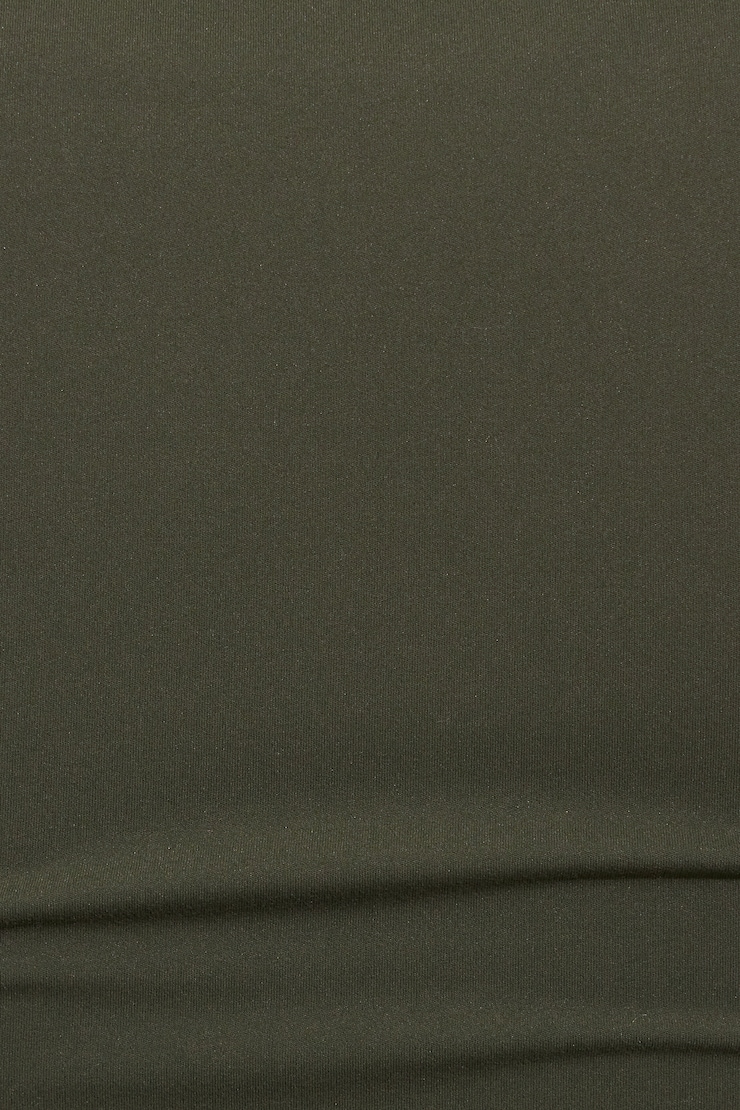 Sleek Crewneck Long Sleeve Top Green - Image 4