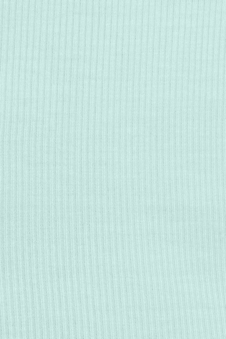 Serene Deep V-Neck Long Sleeve Top Blue - Image 4