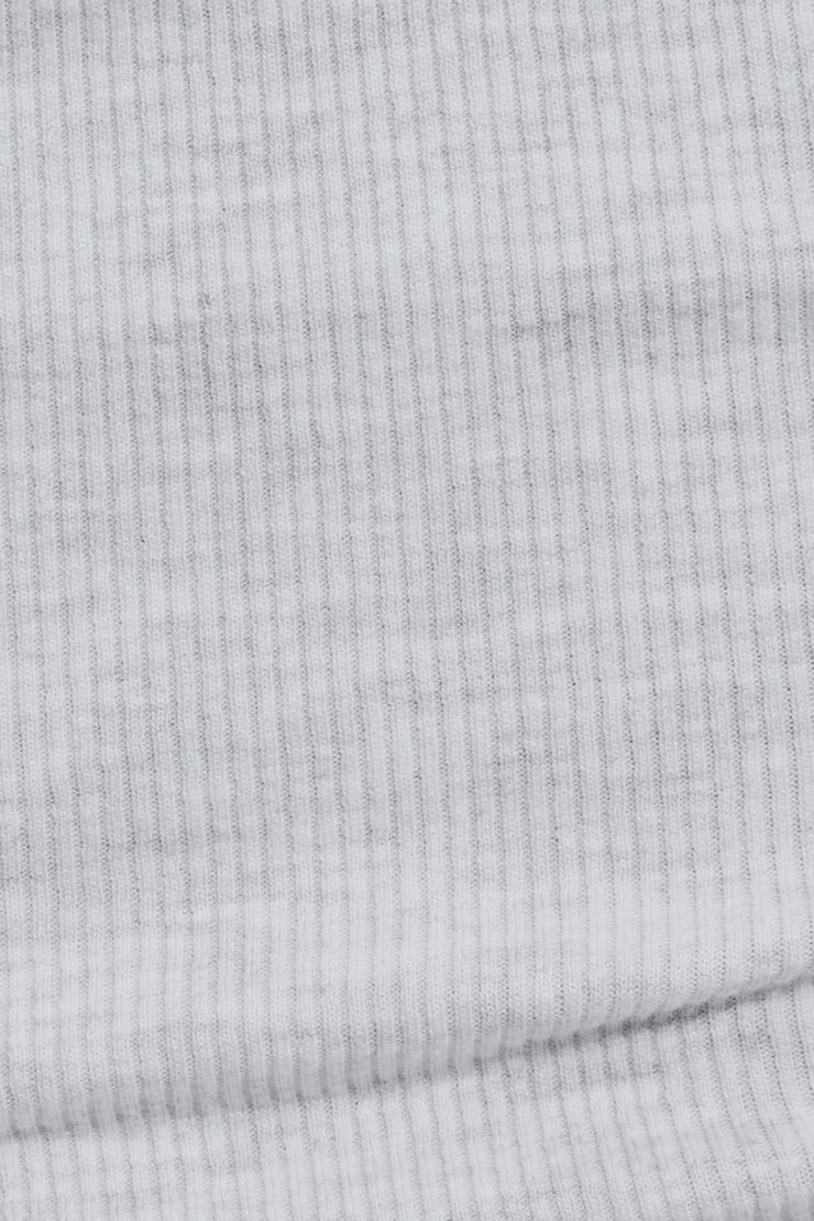 Square Neck Ribbed Tank Top Gray - Image 4