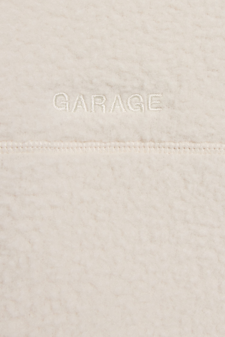 Sherpa Fleece Full Zip Jacket White - Image 4