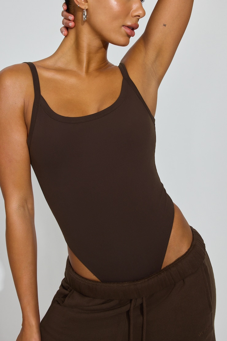SoftActive Scoop Cami Bodysuit BROWN - Image 2