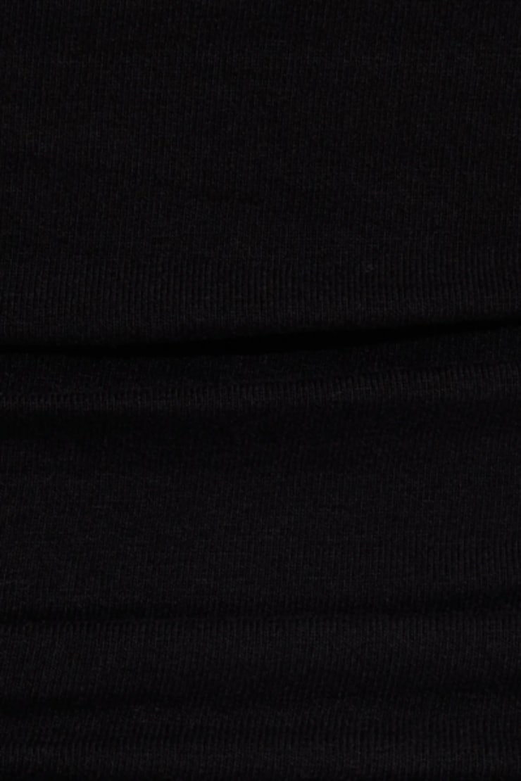 High Neck Cotton Tank Top Black - Image 4